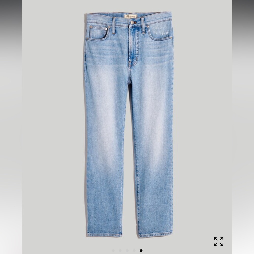Madewell Perfect Vintage Jean in Fiore Wash Women Size 29 Straight Leg Blue